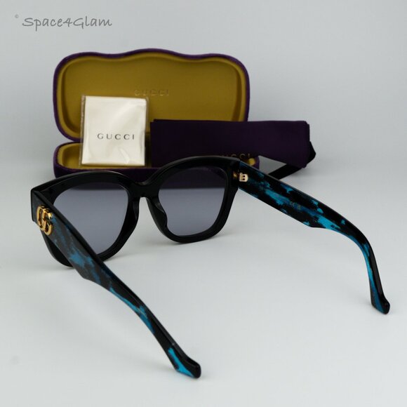 BRAND NEW Gucci GG1550SK 003 Black Violet Women Square Sunglasses GG 1550SK - Picture 8 of 8